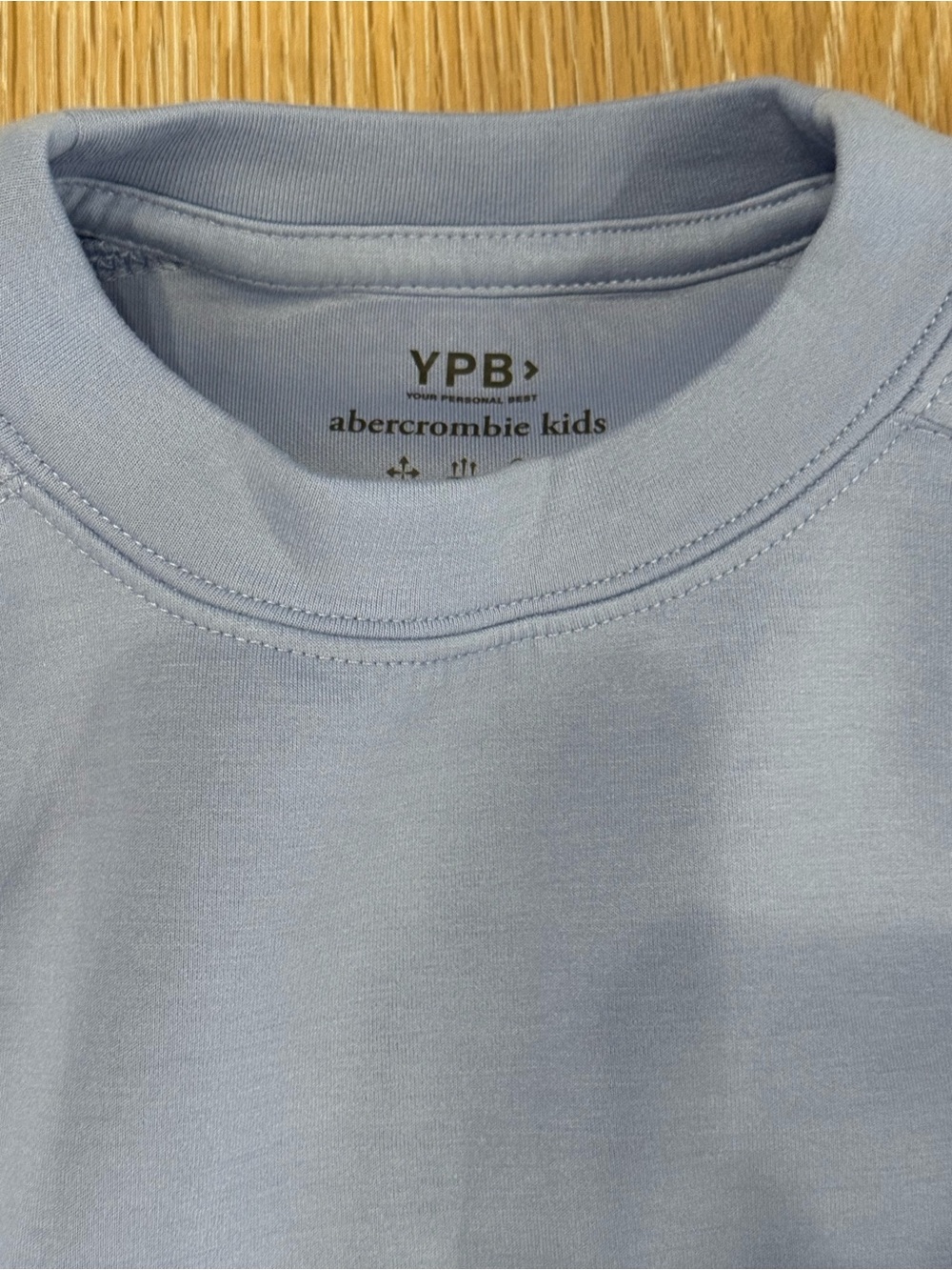 abercrombie kids Pale Blue Short Sleeve Crewneck Tee